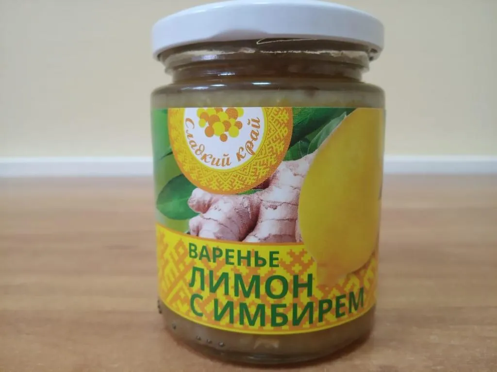 Фотография продукта Варенье лимонное с имбирем 310 гр.